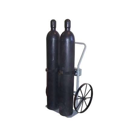 Justrite Justrite 2 Cylinder Truck G-987 - 20" Spoked Steel Wheels - 600 Lb. Capacity 35020